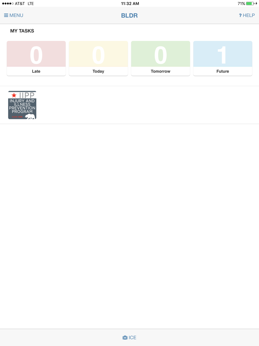 BLDR tablet reporting